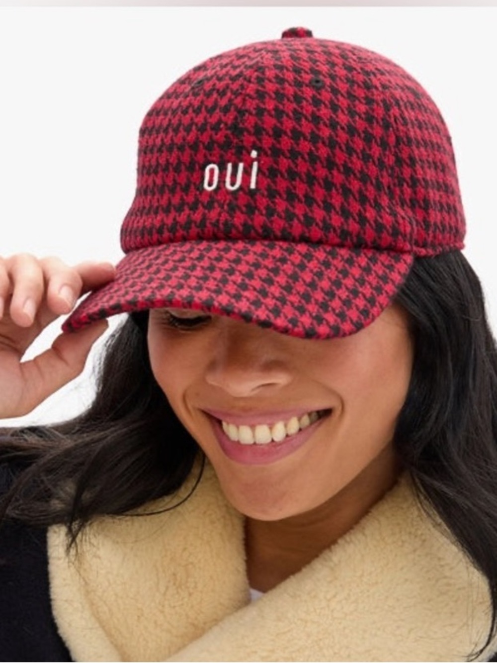 Clare V Oui Wool Baseball Cap NWT